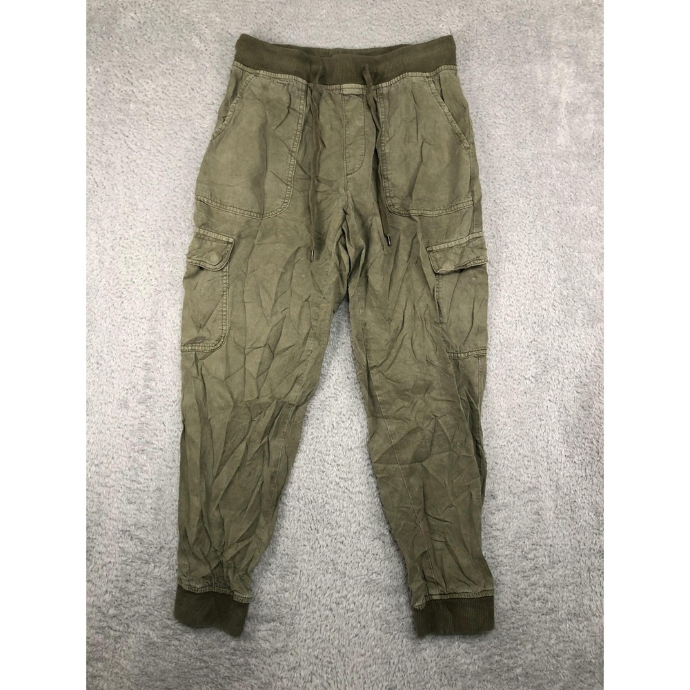 American Eagle Joggers Pants Womens S (28x27) Green Cargo Drawstring